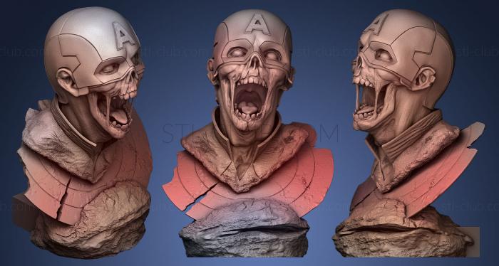 zombie cap statue